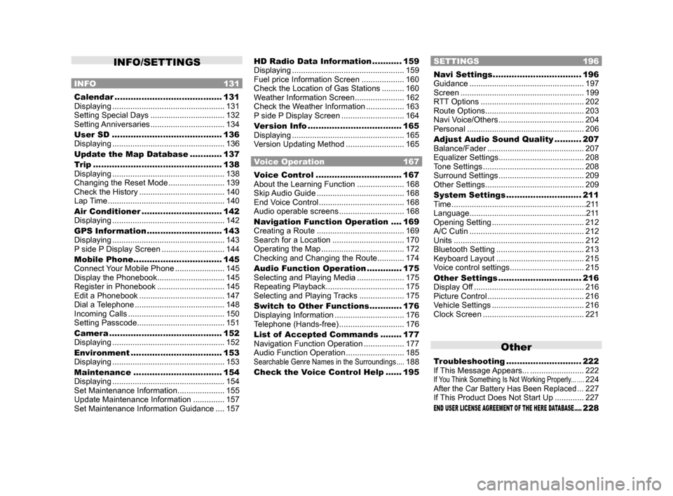 MITSUBISHI LANCER EVOLUTION 2015 10.G MMCS Manual INFO/SETTINGS
INFO 131
Calendar ........................................ 131
Displaying .................................................. 131
Setting Special Days ................................. 13 MITSUBISHI LANCER EVOLUTION 2015 10.G MMCS Manual INFO/SETTINGS
INFO 131
Calendar ........................................ 131
Displaying .................................................. 131
Setting Special Days ................................. 13