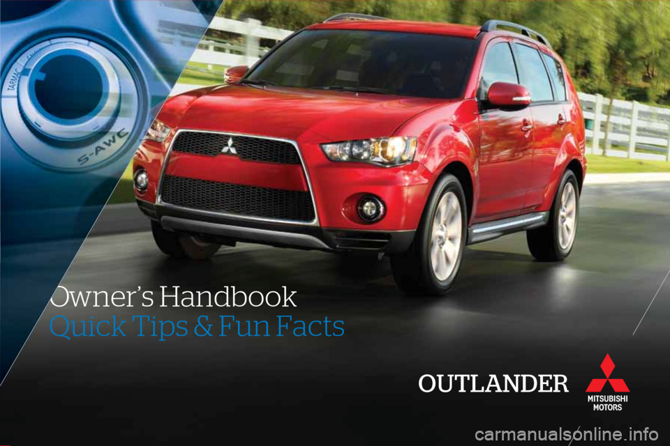 MITSUBISHI OUTLANDER 2011 2.G Owners Handbook 