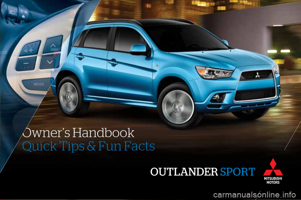 MITSUBISHI OUTLANDER SPORT 2011 3.G Owners Handbook 