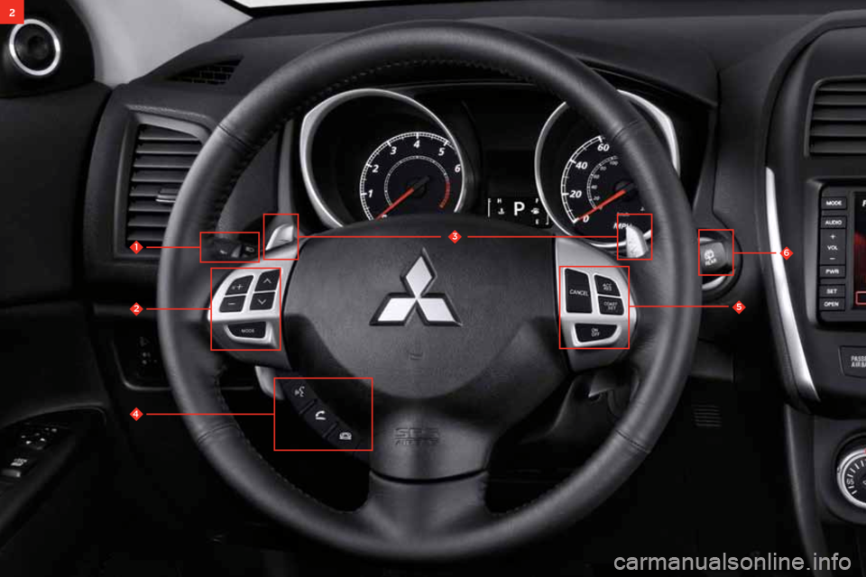 MITSUBISHI OUTLANDER SPORT 2011 3.G Owners Handbook 2
13
5
6
2
4 MITSUBISHI OUTLANDER SPORT 2011 3.G Owners Handbook 2
13
5
6
2
4