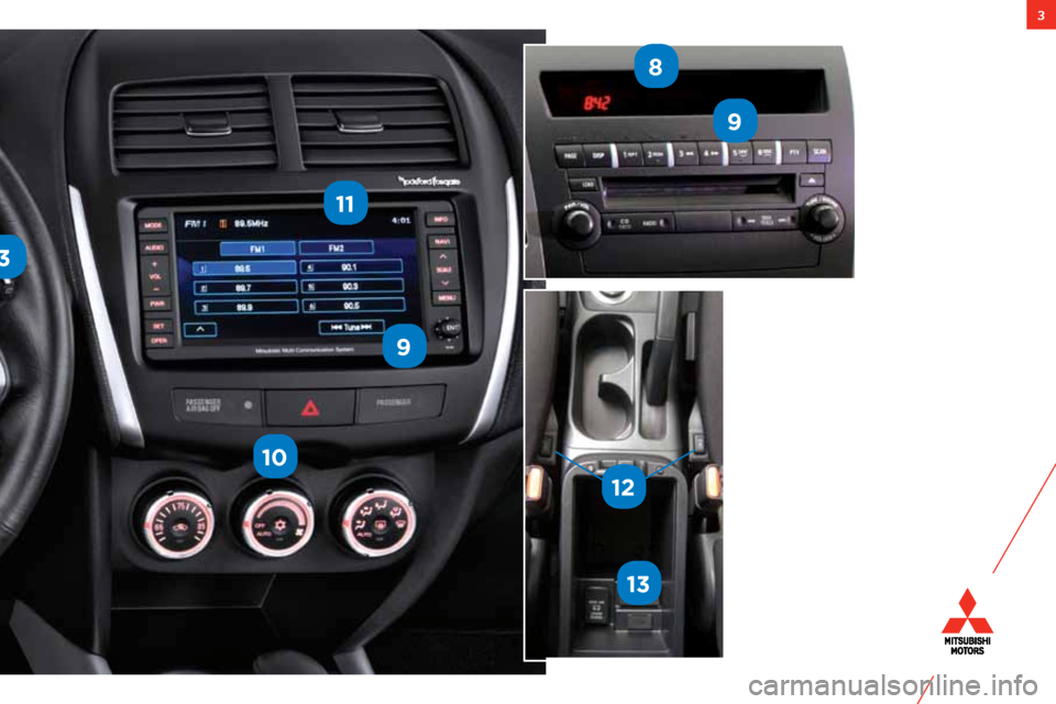 MITSUBISHI OUTLANDER SPORT 2012 3.G Owners Handbook 3
3
9
9
8
10
11
12
13  