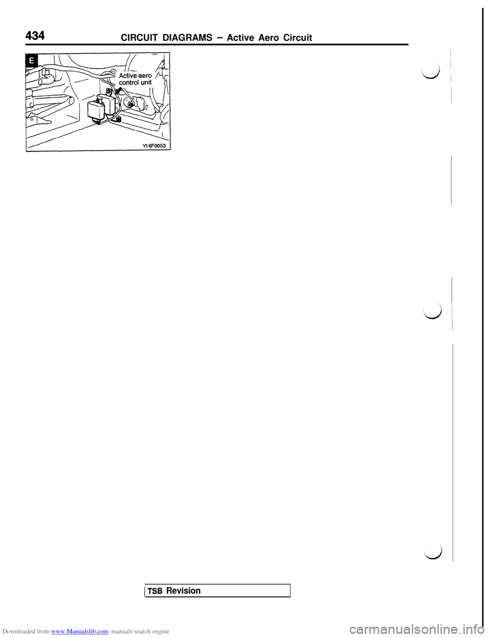 MITSUBISHI 3000GT 1992 2.G Workshop Manual Downloaded from www.Manualslib.com manuals search engine CIRCUIT DIAGRAMS - Active Aero Circuit
1 TSB Revision  