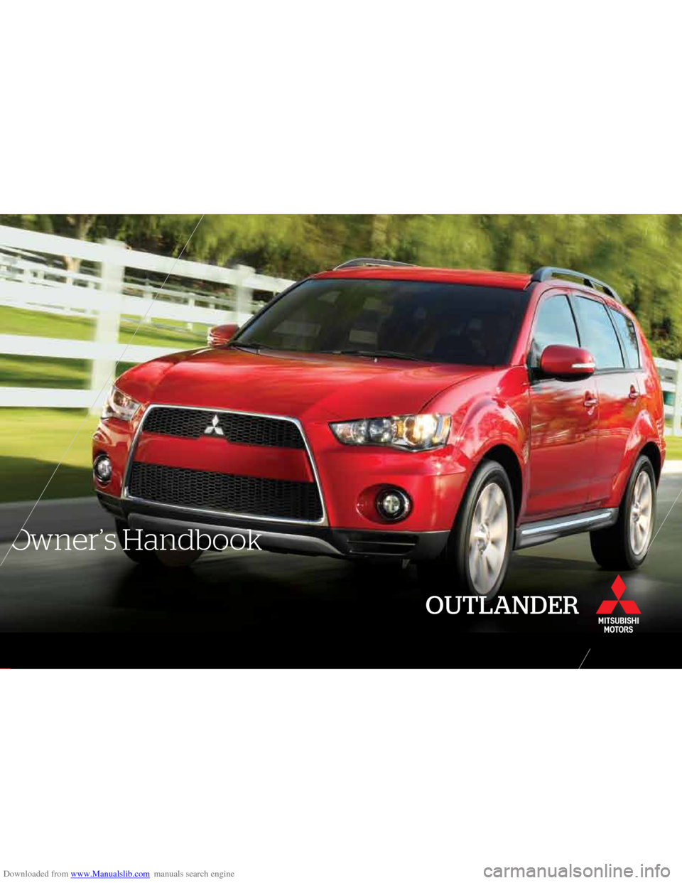 MITSUBISHI OUTLANDER 2005 2.G Owners Handbook 