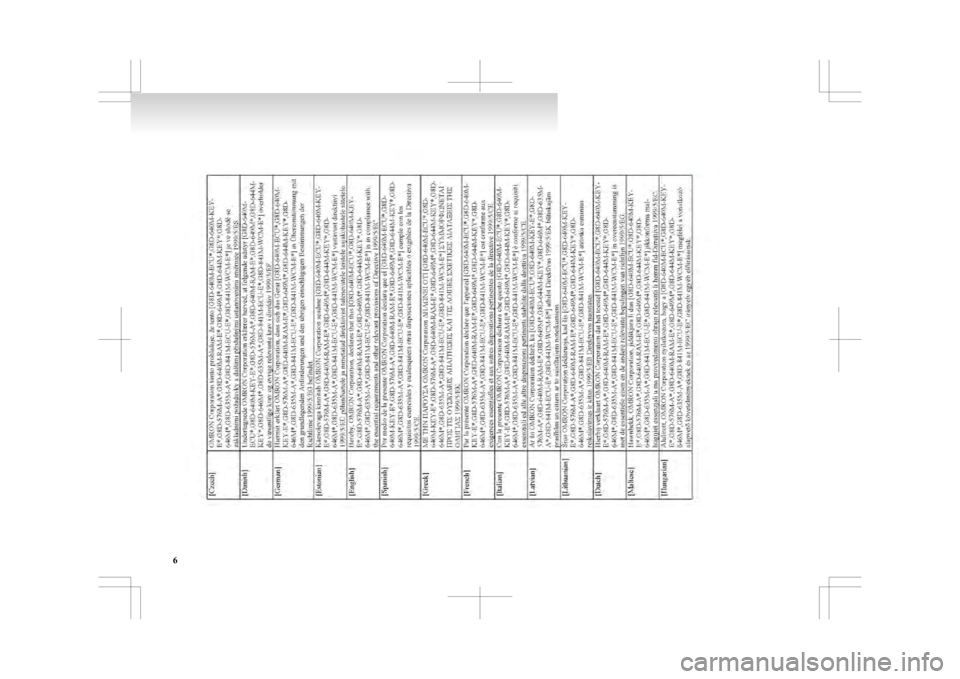MITSUBISHI ASX 2009 1.G Owners Manual 6 MITSUBISHI ASX 2009 1.G Owners Manual 6