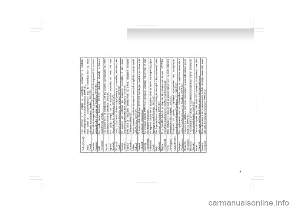 MITSUBISHI ASX 2009 1.G Owners Manual 9 MITSUBISHI ASX 2009 1.G Owners Manual 9