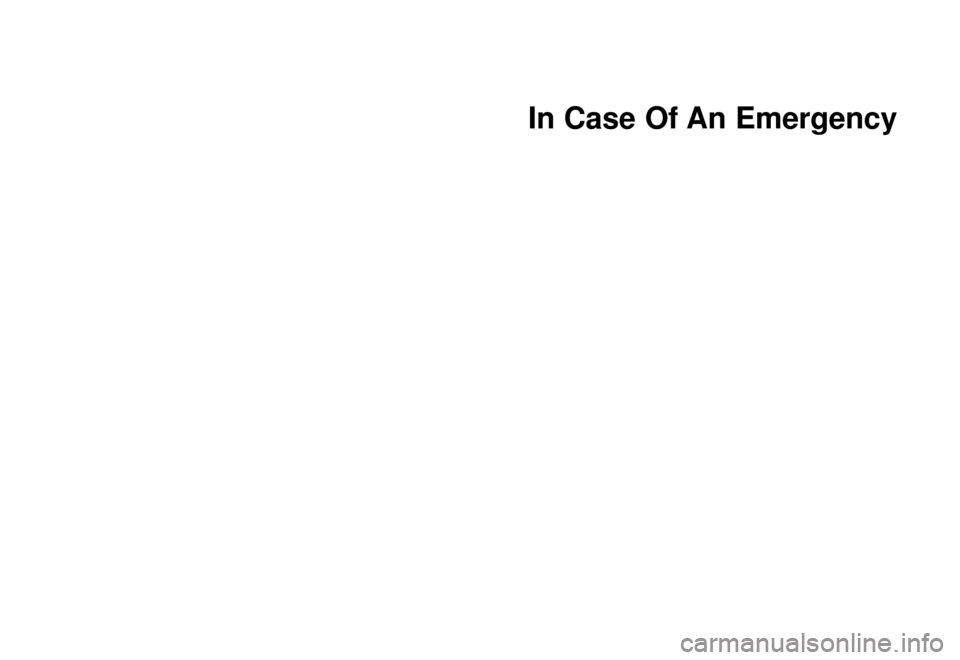 KIA Sephia 2000 1.G Owners Manual In Case Of An Emergency
KIA Sephia 2000 1.G Owners Manual In Case Of An Emergency