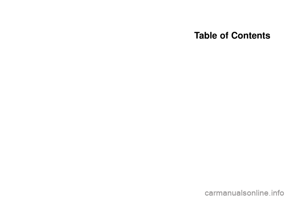 KIA Sephia 2001 1.G Owners Manual Table of Contents
KIA Sephia 2001 1.G Owners Manual Table of Contents