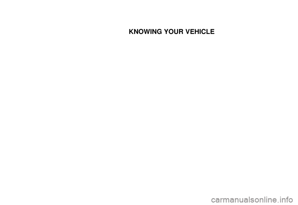 KIA Rio 2003 1.G User Guide KNOWING YOUR VEHICLE
KIA Rio 2003 1.G User Guide KNOWING YOUR VEHICLE