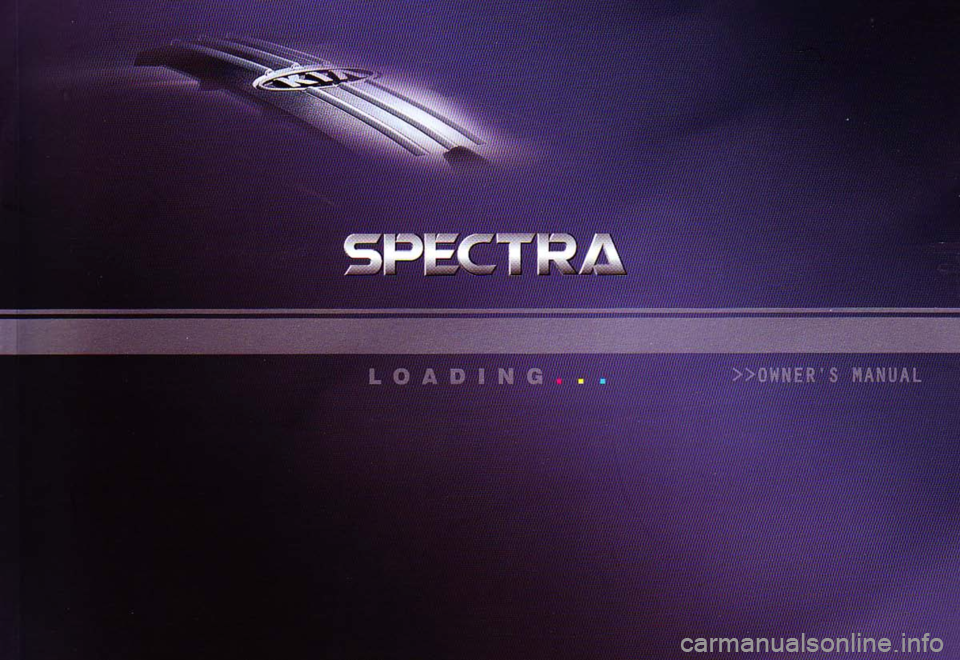 KIA Spectra 2004 1.G Owners Manual 