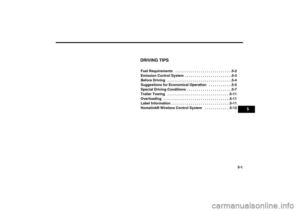 KIA Optima 2006 2.G Owners Manual 5-1
DRIVING TIPSFuel Requirements . . . . . . . . . . . . . . . . . . . . . . . . . . . . .5-2
Emission Control System . . . . . . . . . . . . . . . . . . . . . . . .5-3
Before Driving . . . . . . KIA Optima 2006 2.G Owners Manual 5-1
DRIVING TIPSFuel Requirements . . . . . . . . . . . . . . . . . . . . . . . . . . . . .5-2
Emission Control System . . . . . . . . . . . . . . . . . . . . . . . .5-3
Before Driving . . . . . .