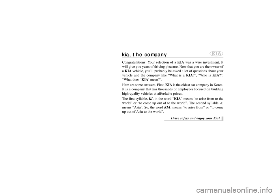 KIA Carens 2007 2.G Owners Manual 