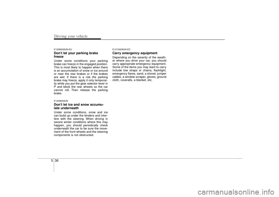 KIA Carens 2007 2.G Owners Manual KIA Carens 2007 2.G Owners Manual, Page 236