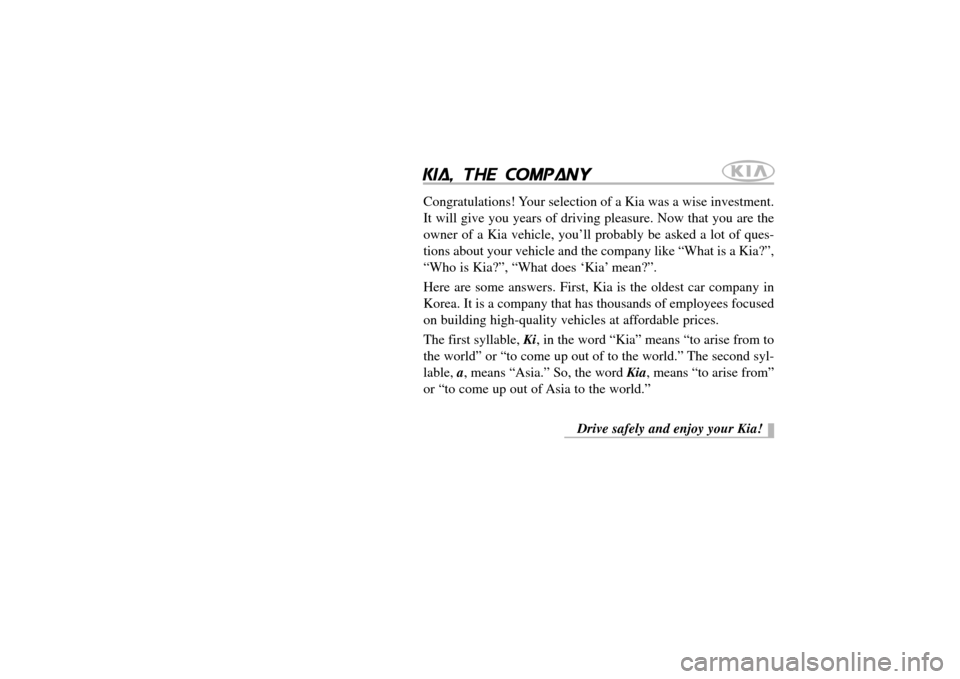 KIA Sephia 2007 2.G Owners Manual 