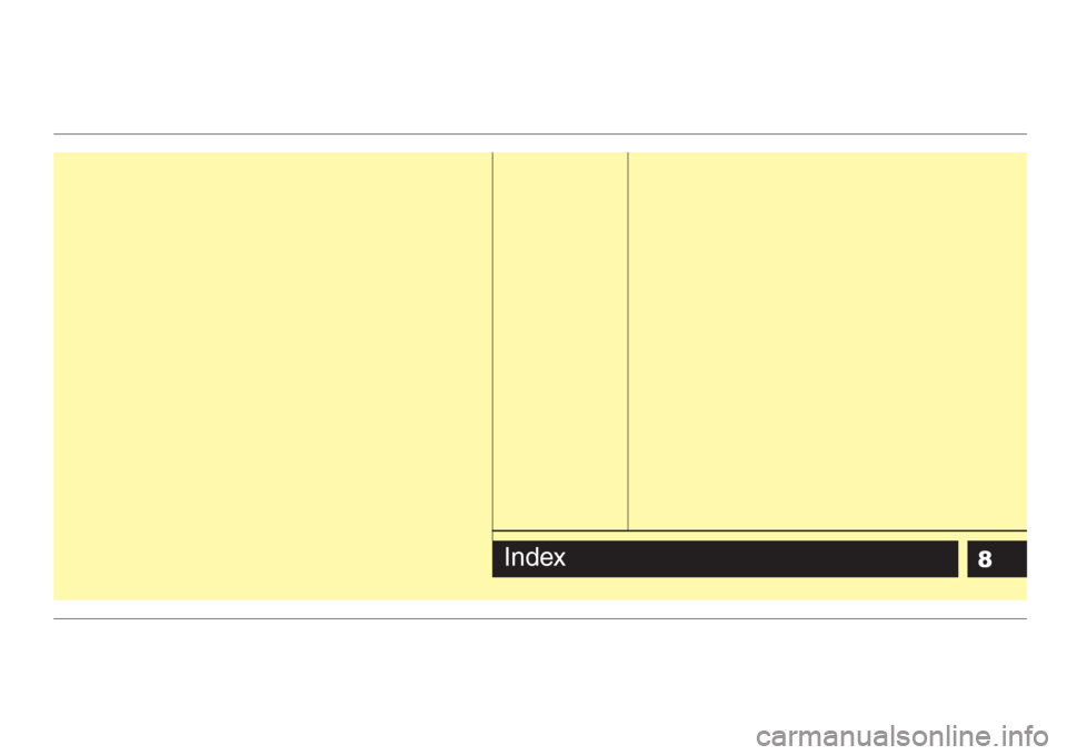 KIA Sedona 2008 2.G Owners Manual 8Index KIA Sedona 2008 2.G Owners Manual 8Index