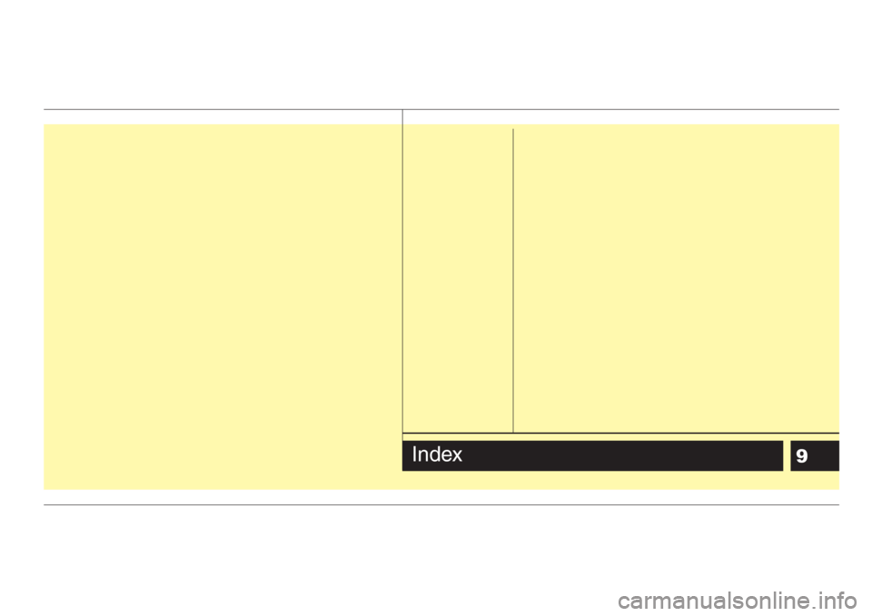 KIA Sorento 2008 1.G Owners Manual 9Index KIA Sorento 2008 1.G Owners Manual 9Index