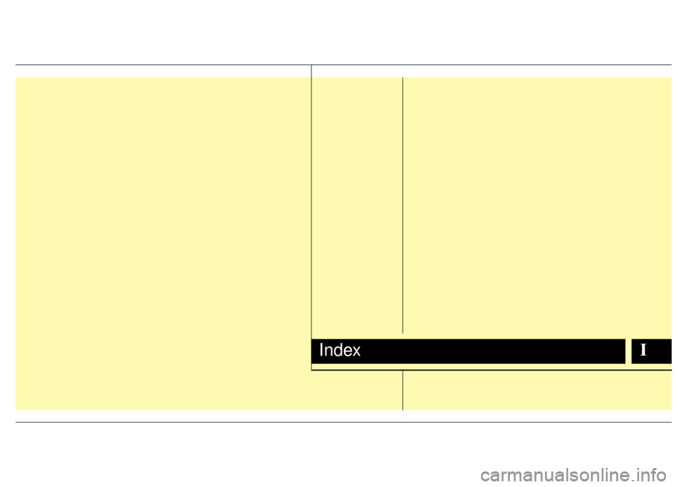 KIA Soul 2011 1.G Owners Manual IIndex KIA Soul 2011 1.G Owners Manual IIndex