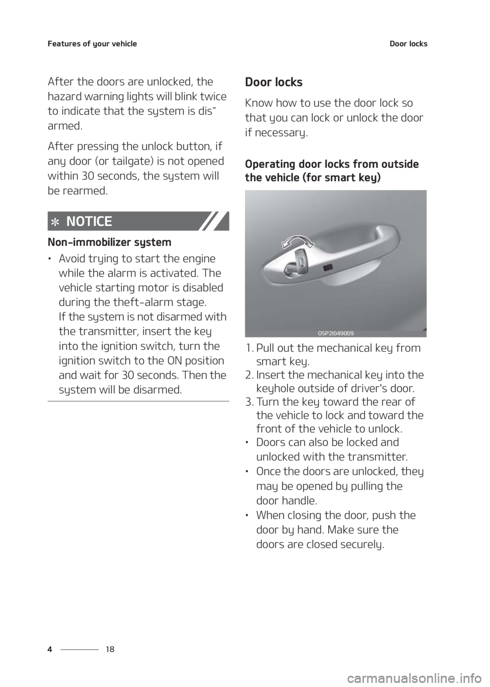 KIA SELTOS 2020  Owners Manual ��F�B�U�V�S�F�T��P�G��Z�P�V�S��W�F�I�J�D�M�F
�� �
�%�P�P�S��M�P�D�L�T
�"�G�U�F�S��U�I�F��E�P�P�S�T��B�S�F��V�O�M�P�D�L�F�E�
��U�I�F�
�I�B�[�B�S�E��X�B�S�O�J�O�H��M�J�H�I�U�T��X�J�M�M�