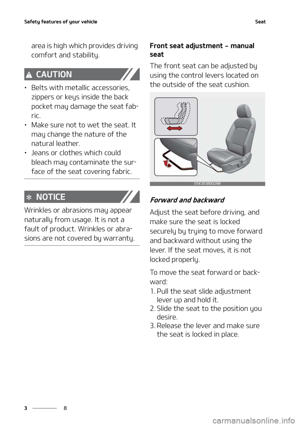 KIA SOUL 2022 Owners Guide �4�B�G�F�U�Z��G�F�B�U�V�S�F�T��P�G��Z�P�V�S��W�F�I�J�D�M�F
�
�
�4�F�B�U
�B�S�F�B��J�T��I�J�H�I��X�I�J�D�I��Q�S�P�W�J�E�F�T��E�S�J�W�J�O�H�
�D�P�N�G�P�S�U��B�O�E��T�U�B�C�J�M�J�U�Z�
�$�"