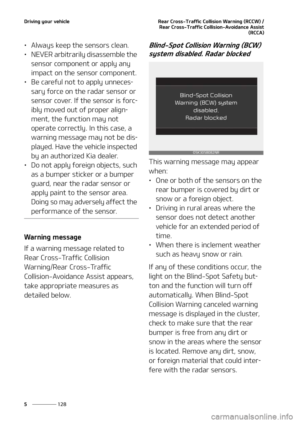 KIA SOUL 2022  Owners Manual �%�S�J�W�J�O�H��Z�P�V�S��W�F�I�J�D�M�F
���
�
�3�F�B�S��$�S�P�T�T��5�S�B�G�G�J�D��$�P�M�M�J�T�J�P�O��8�B�S�O�J�O�H��	�3�$�$�8�
��
�3�F�B�S��$�S�P�T�T��5�S�B�G�G�J�D��$�P�M�M�J�T�J�P�O�