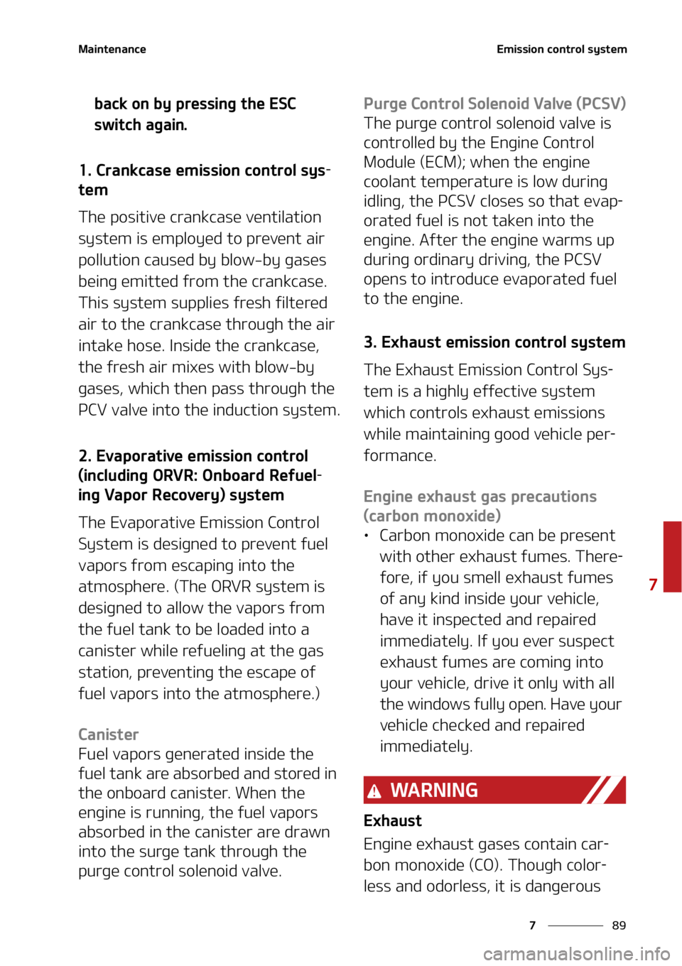 KIA SOUL 2022  Owners Manual ��
�
�
�.�B�J�O�U�F�O�B�O�D�F�&�N�J�T�T�J�P�O��D�P�O�U�S�P�M��T�Z�T�U�F�N
�C�B�D�L��P�O��C�Z��Q�S�F�T�T�J�O�H��U�I�F��&�4�$�
�T�X�J�U�D�I��B�H�B�J�O�
����$�S�B�O�L�D�B�T�F��F�N�J�T�T
