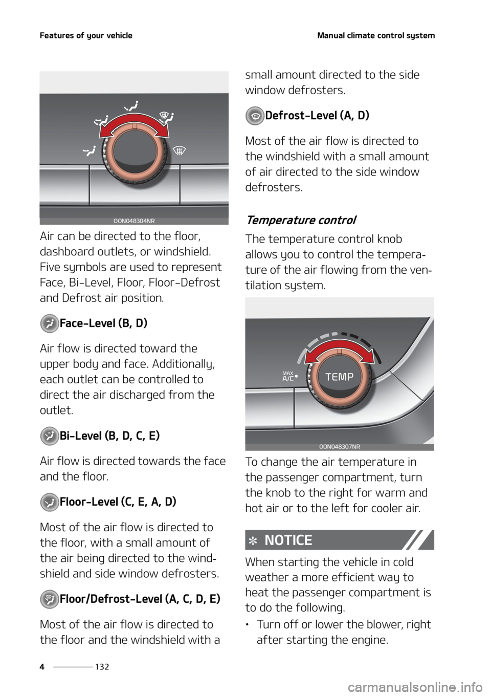 KIA TELLURIDE 2020  Owners Manual ��F�B�U�V�S�F�T��P�G��Z�P�V�S��W�F�I�J�D�M�F
��� �
�.�B�O�V�B�M��D�M�J�N�B�U�F��D�P�O�U�S�P�M��T�Z�T�U�F�N
�"�J�S��D�B�O��C�F��E�J�S�F�D�U�F�E��U�P��U�I�F��G�M�P�P�S�
�
�E�B�T�I�C�P�