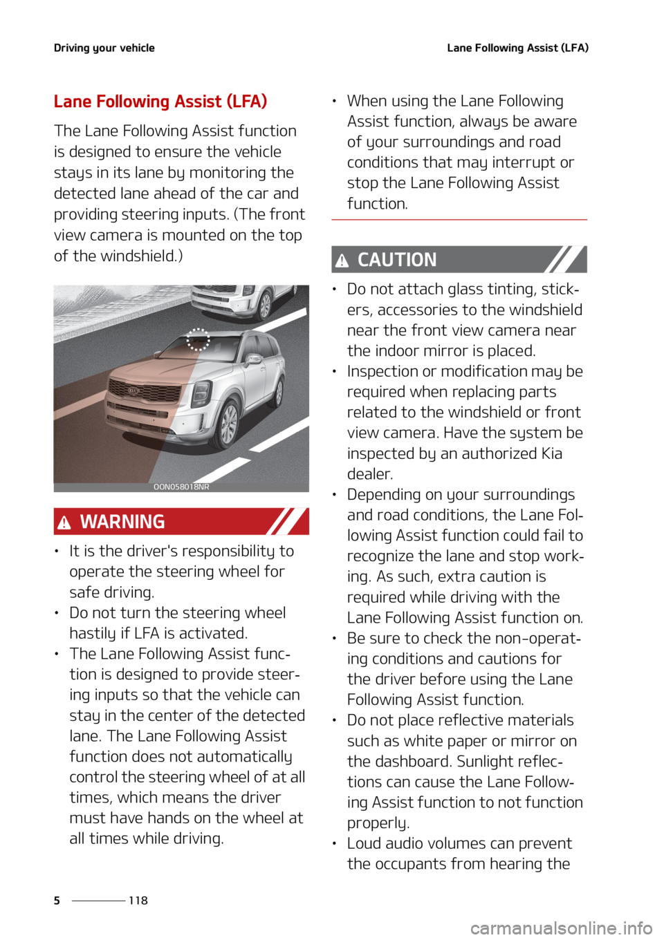 KIA TELLURIDE 2020  Owners Manual �%�S�J�W�J�O�H��Z�P�V�S��W�F�I�J�D�M�F
��� �
�-�B�O�F���P�M�M�P�X�J�O�H��"�T�T�J�T�U��	�-��"�

�-�B�O�F���P�M�M�P�X�J�O�H��"�T�T�J�T�U��	�-��"�

�5�I�F��-�B�O�F���P�M�M�P�X�J�O�H��