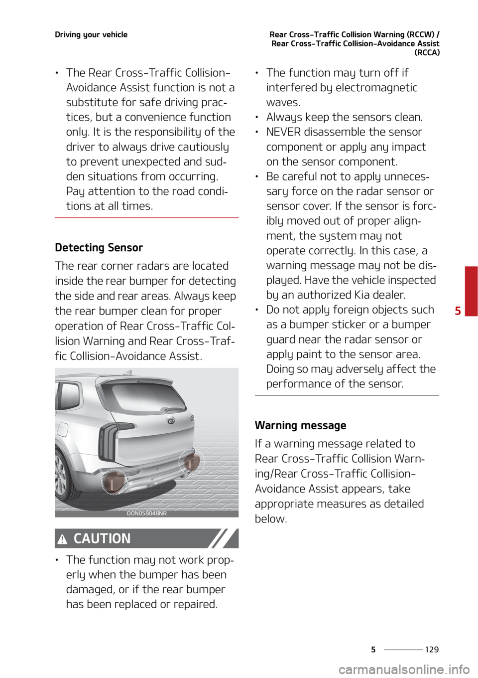KIA TELLURIDE 2020  Owners Manual ���
�
�
�%�S�J�W�J�O�H��Z�P�V�S��W�F�I�J�D�M�F�3�F�B�S��$�S�P�T�T��5�S�B�G�G�J�D��$�P�M�M�J�T�J�P�O��8�B�S�O�J�O�H��	�3�$�$�8�
��
�3�F�B�S��$�S�P�T�T��5�S�B�G�G�J�D��$�P�M�M�J�T�J�P�O