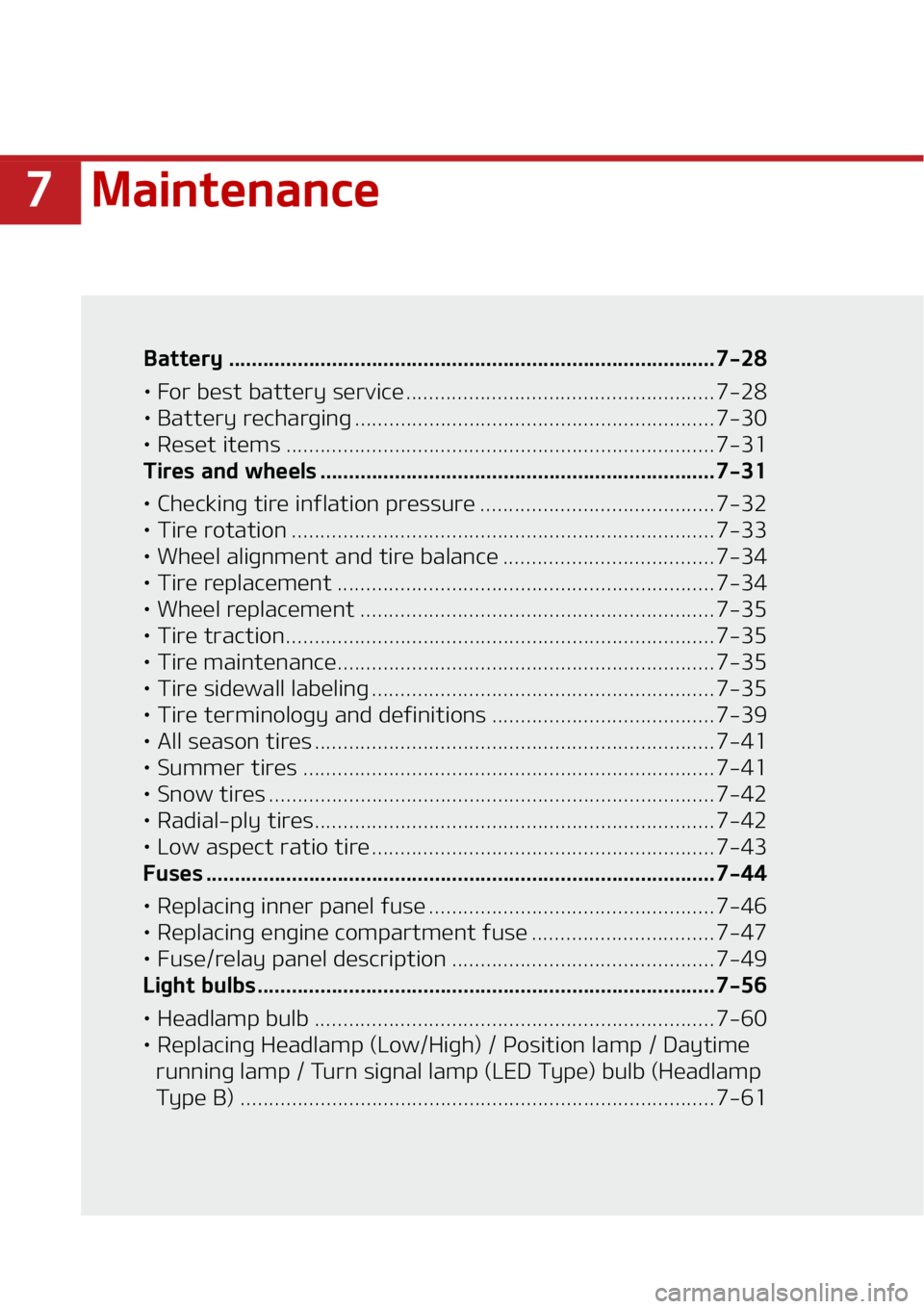 KIA TELLURIDE 2020  Owners Manual ��.�B�J�O�U�F�O�B�O�D�F
�#�B�U�U�F�S�Z ��������������������������������������������������������������������������������