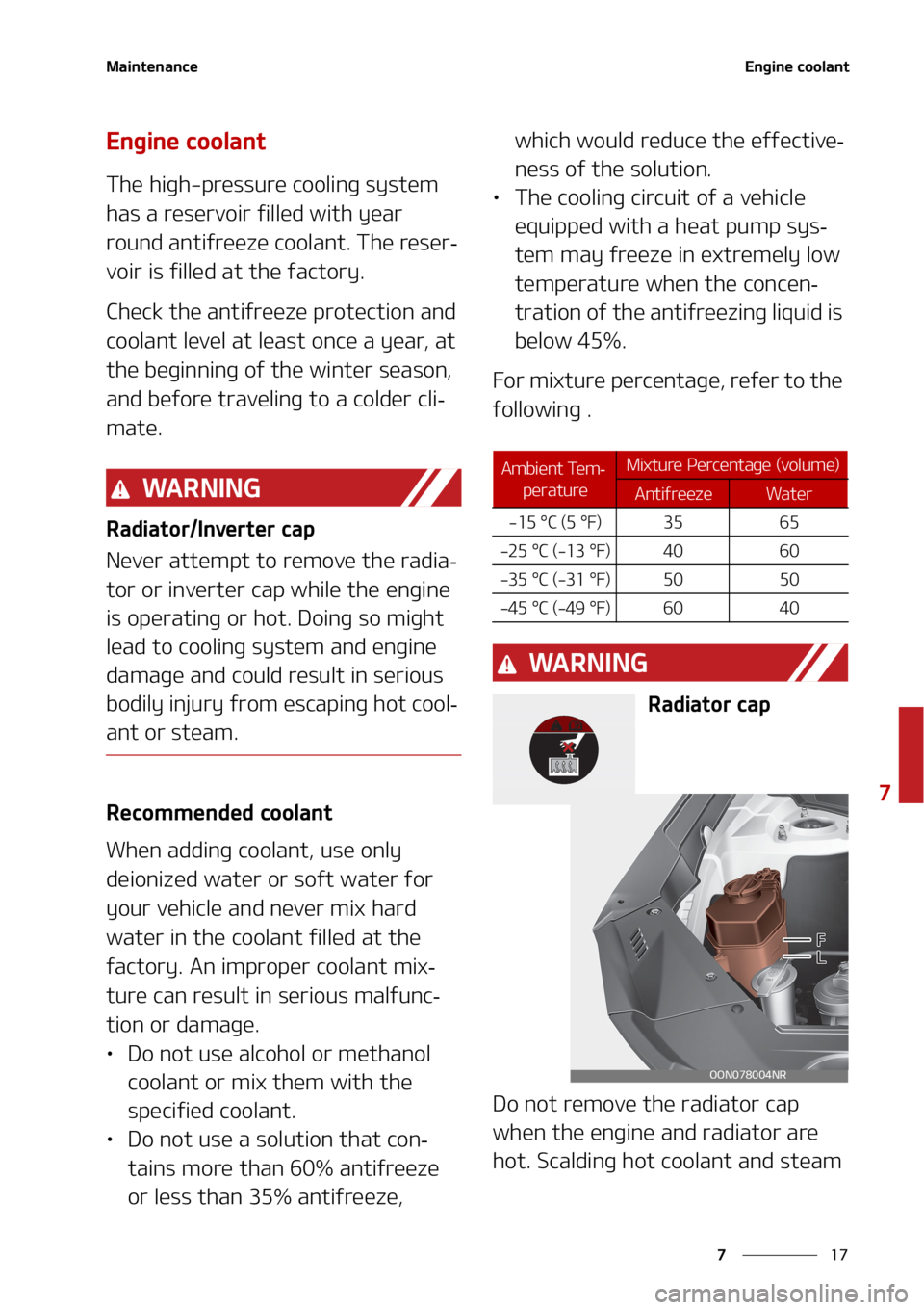 KIA TELLURIDE 2020  Owners Manual ��
�
�
�.�B�J�O�U�F�O�B�O�D�F�&�O�H�J�O�F��D�P�P�M�B�O�U
�&�O�H�J�O�F��D�P�P�M�B�O�U
�5�I�F��I�J�H�I��Q�S�F�T�T�V�S�F��D�P�P�M�J�O�H��T�Z�T�U�F�N�
�I�B�T��B��S�F�T�F�S�W�P�J�S��G�J�M�M�F