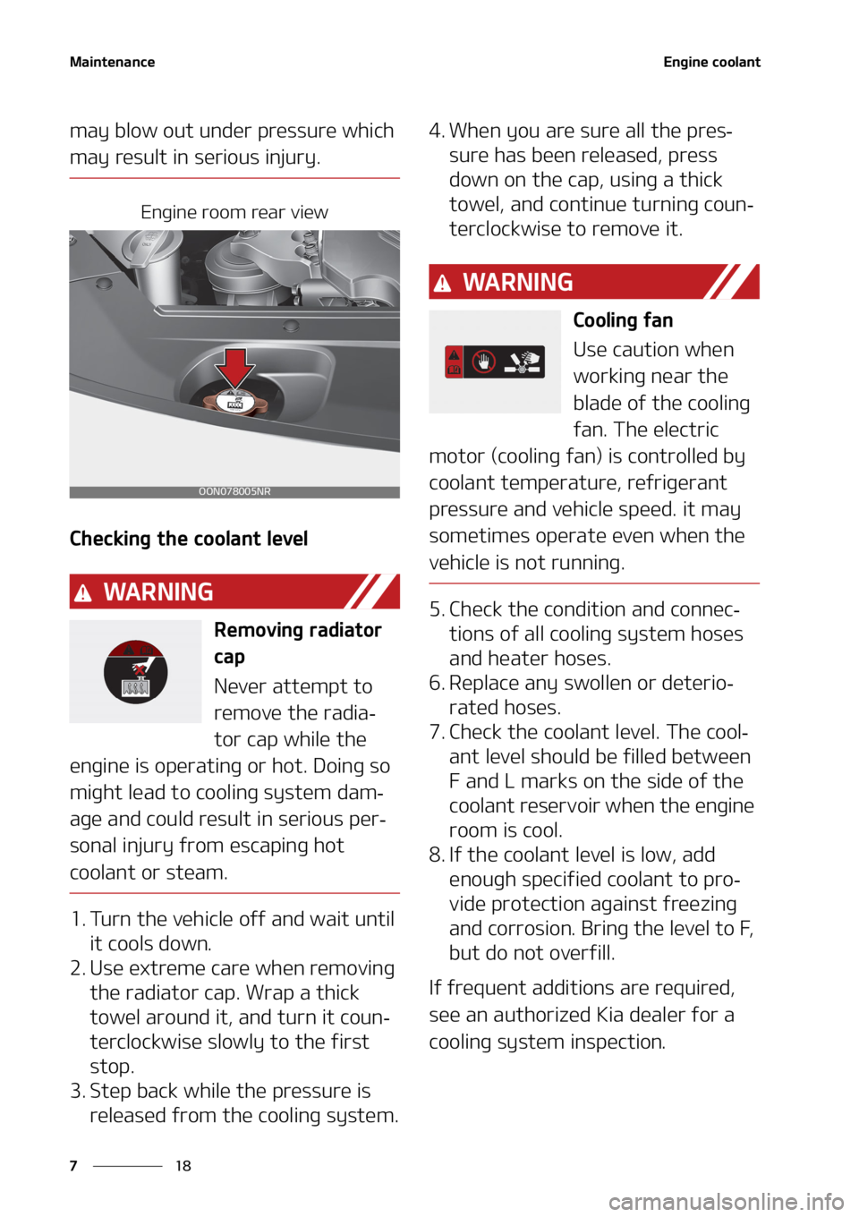 KIA TELLURIDE 2020  Owners Manual �.�B�J�O�U�F�O�B�O�D�F
�� �
�&�O�H�J�O�F��D�P�P�M�B�O�U
�N�B�Z��C�M�P�X��P�V�U��V�O�E�F�S��Q�S�F�T�T�V�S�F��X�I�J�D�I�
�N�B�Z��S�F�T�V�M�U��J�O��T�F�S�J�P�V�T��J�O�K�V�S�Z�
�&�O�H�J�O�F