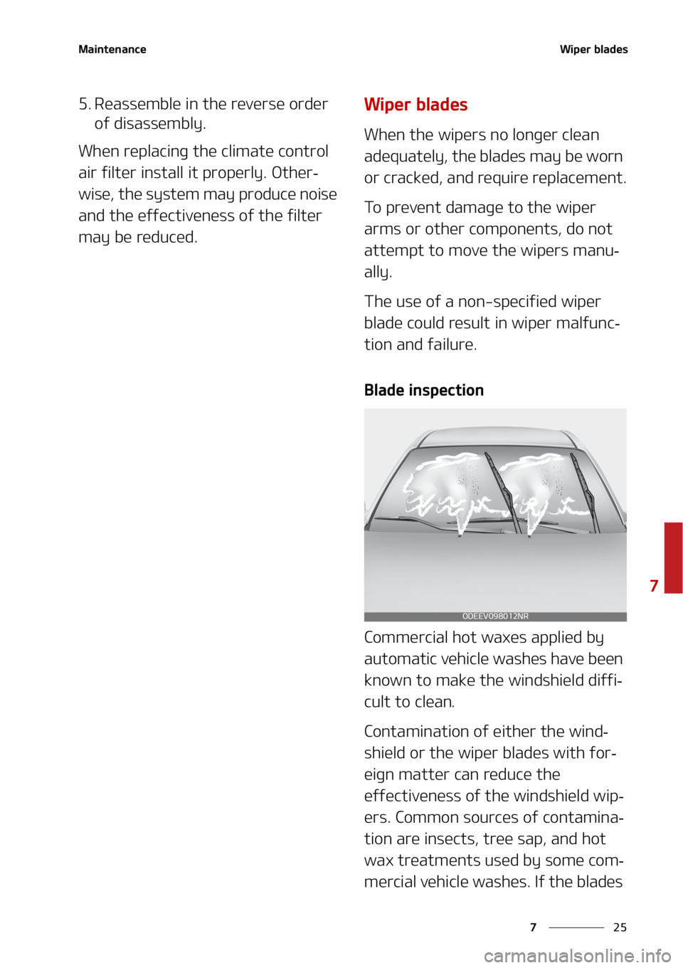 KIA TELLURIDE 2020  Owners Manual ��
�
�
�.�B�J�O�U�F�O�B�O�D�F�8�J�Q�F�S��C�M�B�E�F�T
�� �3�F�B�T�T�F�N�C�M�F��J�O��U�I�F��S�F�W�F�S�T�F��P�S�E�F�S�
�P�G��E�J�T�B�T�T�F�N�C�M�Z�
�8�I�F�O��S�F�Q�M�B�D�J�O�H��U�I�F��D�
