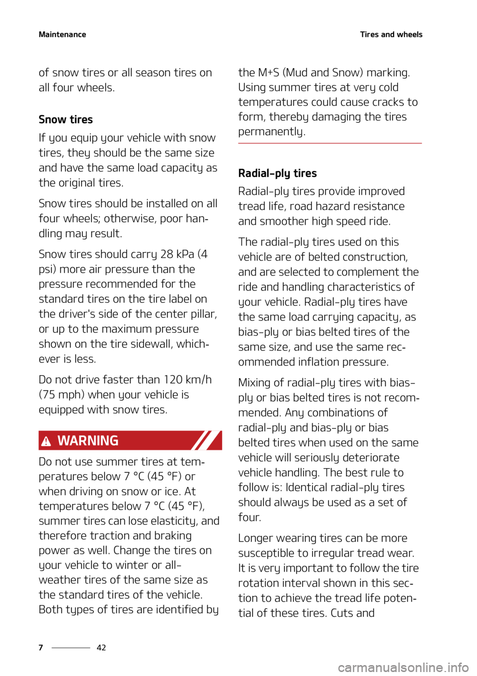 KIA TELLURIDE 2020  Owners Manual �.�B�J�O�U�F�O�B�O�D�F
�� �
�5�J�S�F�T��B�O�E��X�I�F�F�M�T
�P�G��T�O�P�X��U�J�S�F�T��P�S��B�M�M��T�F�B�T�P�O��U�J�S�F�T��P�O�
�B�M�M��G�P�V�S��X�I�F�F�M�T�
�4�O�P�X��U�J�S�F�T
�*�G��