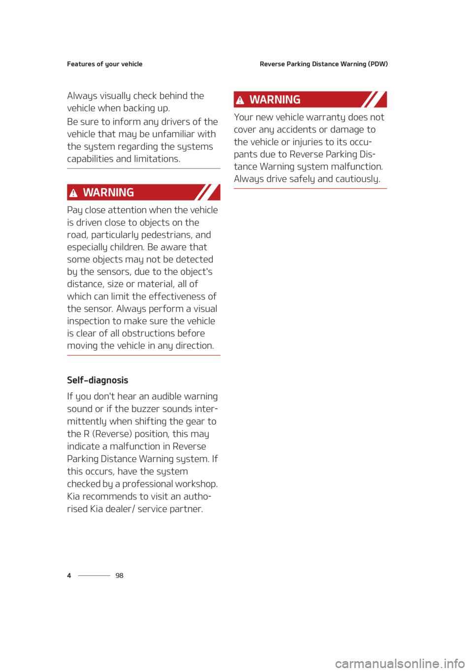 KIA SEDONA 2021  Owners Manual ��F�B�U�V�S�F�T��P�G��Z�P�V�S��W�F�I�J�D�M�F
�� �
�3�F�W�F�S�T�F��1�B�S�L�J�O�H��%�J�T�U�B�O�D�F��8�B�S�O�J�O�H��	�1�%�8�

�"�M�X�B�Z�T��W�J�T�V�B�M�M�Z��D�I�F�D�L��C�F�I�J�O�E��U�I�F�
