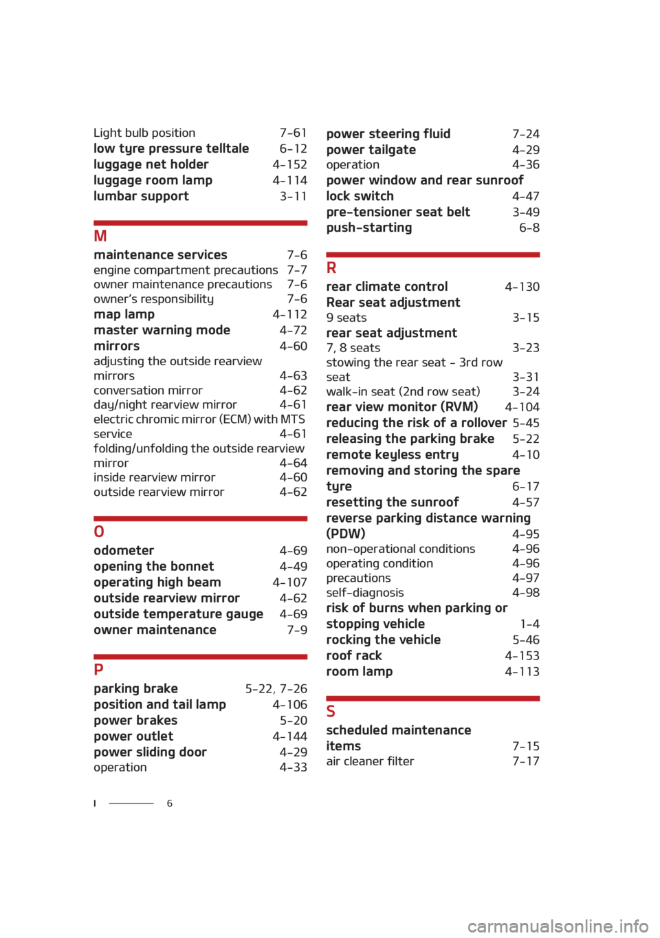 KIA SEDONA 2021  Owners Manual � �*
�-�J�H�I�U��C�V�M�C��Q�P�T�J�U�J�P�O�����
�M�P�X��U�Z�S�F��Q�S�F�T�T�V�S�F��U�F�M�M�U�B�M�F�����
�M�V�H�H�B�H�F��O�F�U��I�P�M�E�F�S������
�M�V�H�H�B�H�F��S�P�P�N��M�B�N�