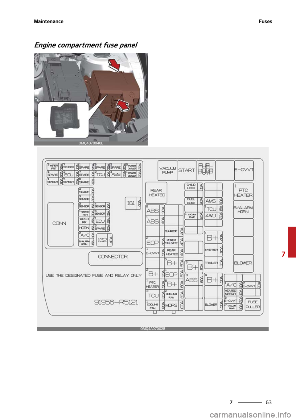KIA SORENTO 2020  Owners Manual ��
�
�
�.�B�J�O�U�F�O�B�O�D�F��V�T�F�T
�&�O�H�J�O�F��D�P�N�Q�B�S�U�N�F�O�U��G�V�T�F��Q�B�O�F�M
�0�.�2��������-
�0�.�2��"������ 