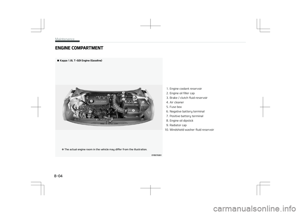 KIA STONIC 2018  Owners Manual ENGINE COMPARTMENT
�¥��,�B�Q�Q�B�����-��5��(�%�*��&�O�H�J�O�F��	�(�B�T�P�M�J�O�F�
�5�I�F��B�D�U�V�B�M��F�O�H�J�O�F��S�P�P�N��J�O��U�I�F��W�F�I�J�D�M�F��N�B�Z��E�J�G�G�F�S��G�S�P�N�