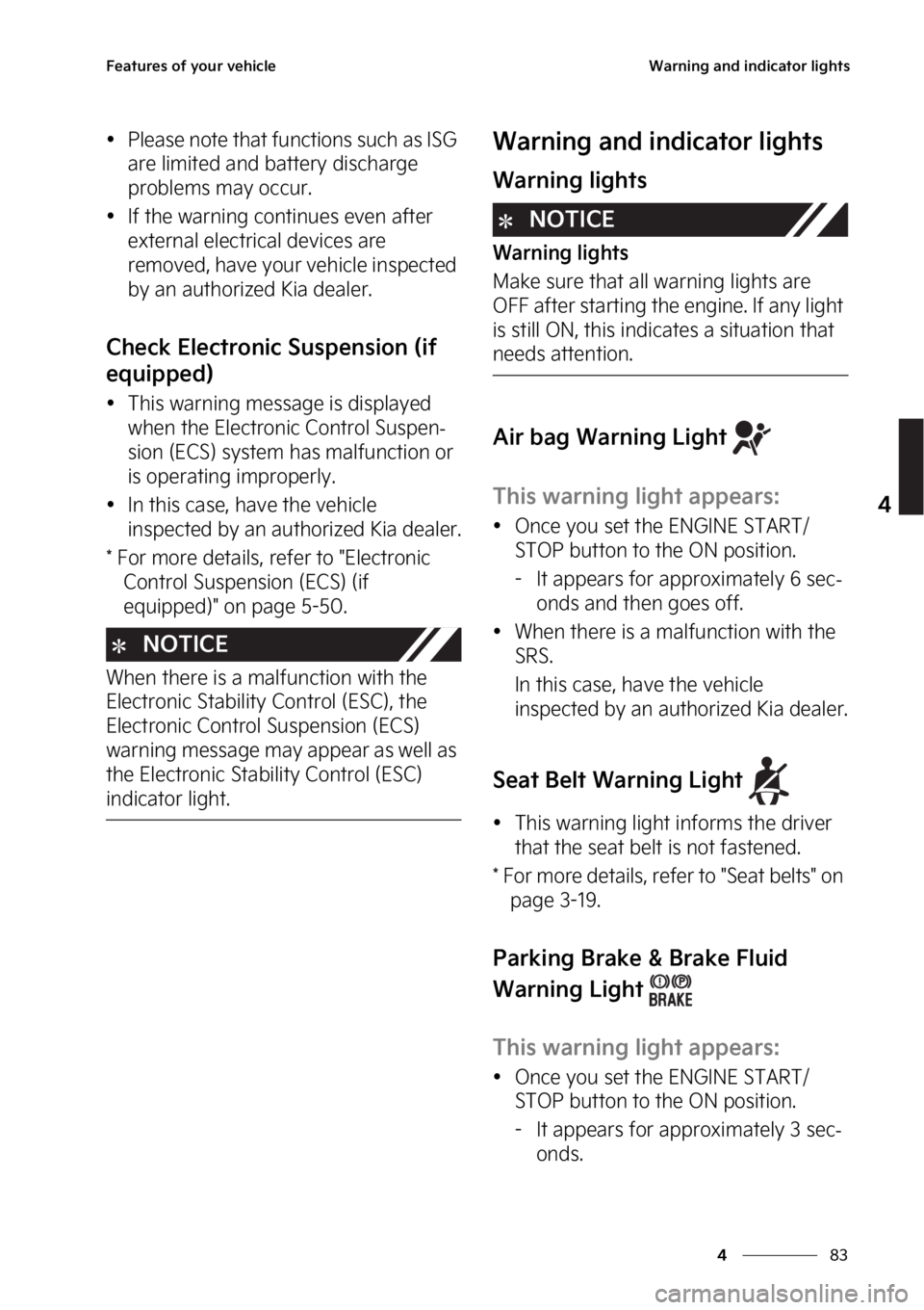 KIA STINGER 2023  Owners Manual ��
�
�
��F�B�U�V�S�F�T��P�G��Z�P�V�S��W�F�I�J�D�M�F�8�B�S�O�J�O�H��B�O�E��J�O�E�J�D�B�U�P�S��M�J�H�I�U�T
