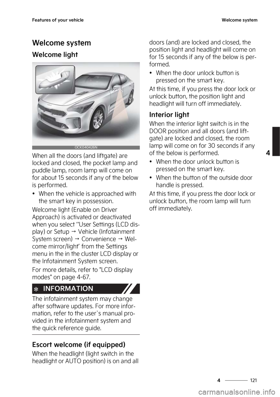 KIA STINGER 2023  Owners Manual ���
�
�
��F�B�U�V�S�F�T��P�G��Z�P�V�S��W�F�I�J�D�M�F�8�F�M�D�P�N�F��T�Z�T�U�F�N
�8�F�M�D�P�N�F��T�Z�T�U�F�N
�8�F�M�D�P�N�F��M�J�H�I�U
�8�I�F�O��B�M�M��U�I�F��E�P�P�S�T��	�B�O�E��M�J�G