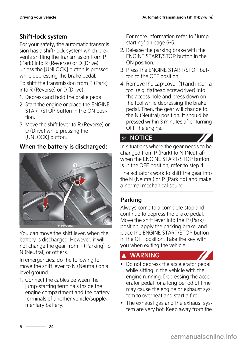 KIA STINGER 2023  Owners Manual �%�S�J�W�J�O�H��Z�P�V�S��W�F�I�J�D�M�F
��
�
�"�V�U�P�N�B�U�J�D��U�S�B�O�T�N�J�T�T�J�P�O��	�T�I�J�G�U��C�Z��X�J�S�F�

�4�I�J�G�U��M�P�D�L��T�Z�T�U�F�N
��P�S��Z�P�V�S��T�B�G�F�U�Z�
��U�I�