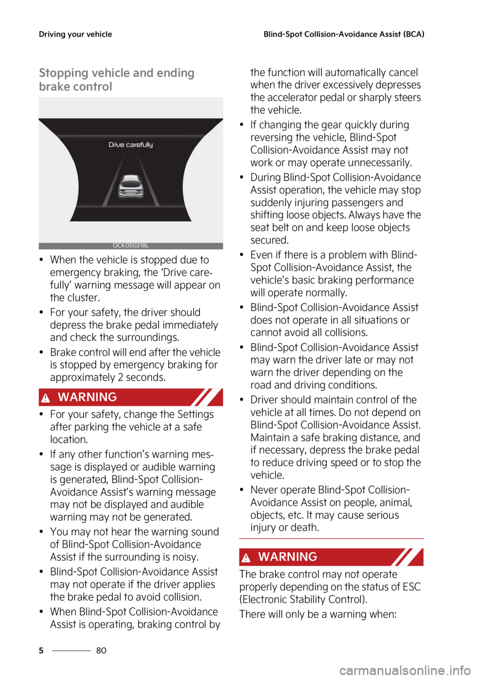 KIA STINGER 2023  Owners Manual �%�S�J�W�J�O�H��Z�P�V�S��W�F�I�J�D�M�F
��
�
�#�M�J�O�E��4�Q�P�U��$�P�M�M�J�T�J�P�O��"�W�P�J�E�B�O�D�F��"�T�T�J�T�U��	�#�$�"�

�4�U�P�Q�Q�J�O�H��W�F�I�J�D�M�F��B�O�E��F�O�E�J�O�H�
�C�S�B�