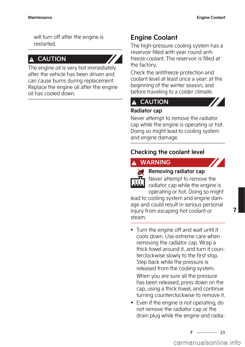 KIA STINGER 2023  Owners Manual ��
�
�
�.�B�J�O�U�F�O�B�O�D�F�&�O�H�J�O�F��$�P�P�M�B�O�U
�X�J�M�M��U�V�S�O��P�G�G��B�G�U�F�S��U�I�F��F�O�H�J�O�F��J�T�
�S�F�T�U�B�S�U�F�E�
�$�"�6�5�*�0�/
�5�I�F��F�O�H�J�O�F��P�J�M��J�