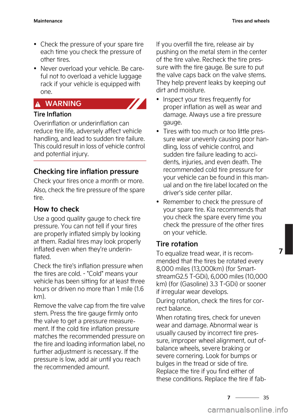 KIA STINGER 2023  Owners Manual ��
�
�
�.�B�J�O�U�F�O�B�O�D�F�5�J�S�F�T��B�O�E��X�I�F�F�M�T
