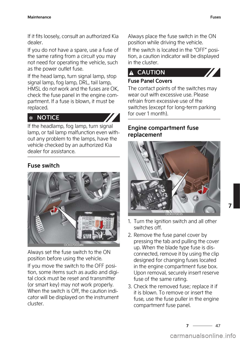 KIA STINGER 2023  Owners Manual ��
�
�
�.�B�J�O�U�F�O�B�O�D�F��V�T�F�T
�*�G��J�U��G�J�U�T��M�P�P�T�F�M�Z�
��D�P�O�T�V�M�U��B�O��B�V�U�I�P�S�J�[�F�E��,�J�B�
�E�F�B�M�F�S�
�*�G��Z�P�V��E�P��O�P�U��I�B�W�F��B��T�Q�B