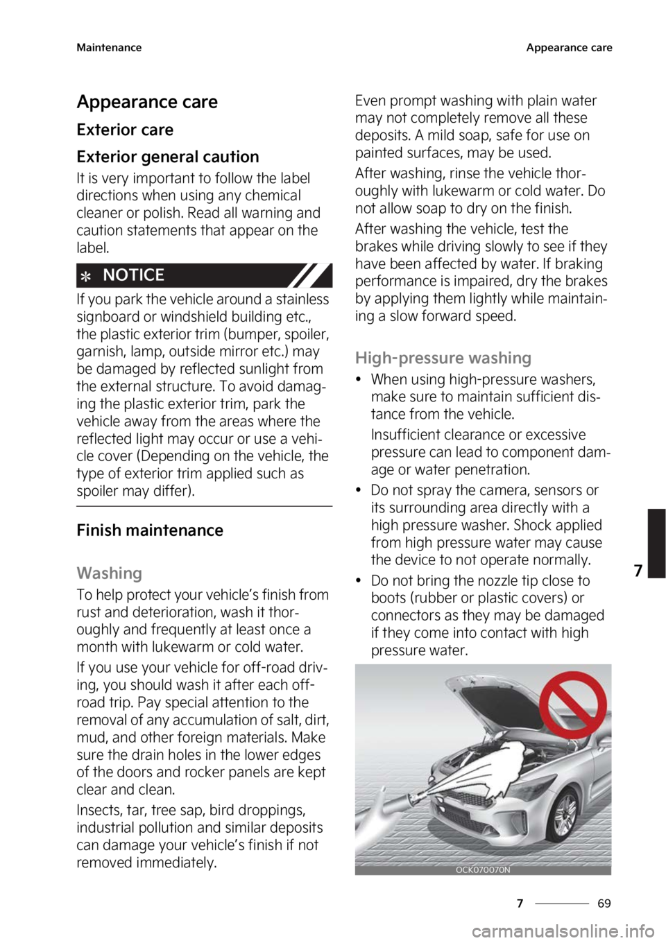 KIA STINGER 2023  Owners Manual ��
�
�
�.�B�J�O�U�F�O�B�O�D�F�"�Q�Q�F�B�S�B�O�D�F��D�B�S�F
�"�Q�Q�F�B�S�B�O�D�F��D�B�S�F
�&�Y�U�F�S�J�P�S��D�B�S�F
�&�Y�U�F�S�J�P�S��H�F�O�F�S�B�M��D�B�V�U�J�P�O
�*�U��J�T��W�F�S�Z��J�N�Q�
