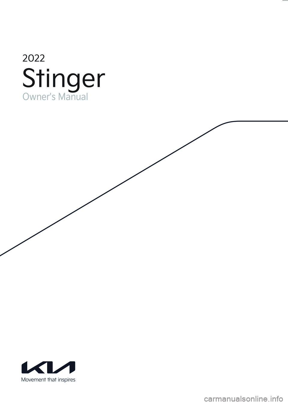 KIA STINGER 2022  Owners Manual 
