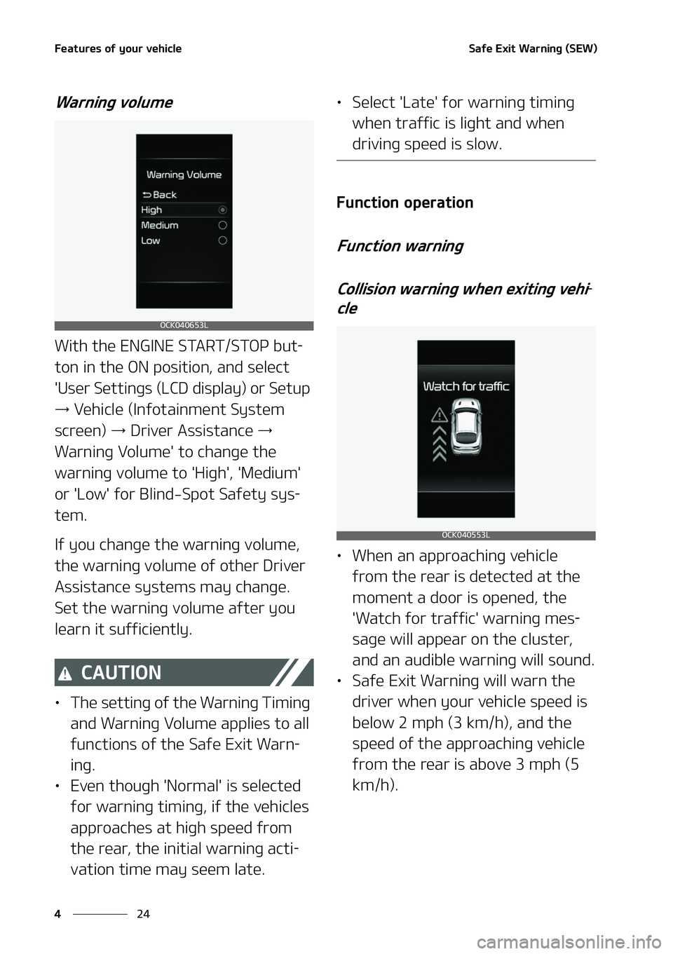 KIA STINGER 2022  Owners Manual ��F�B�U �V�S�F�T� �P�G��Z �P�V �S��W �F�I�J�D�M�F
� �
�
�4 �B�G�F ��&�Y �J�U��8 �B�S�O�J�O�H� �	�4 �&�8 �

�8�B�S�O�J�O�H ��W �P�M �V�N �F
�8�J�U�I��U�I�F� �&�/�(�*�/�& ��4�5�"�3�5��4�5