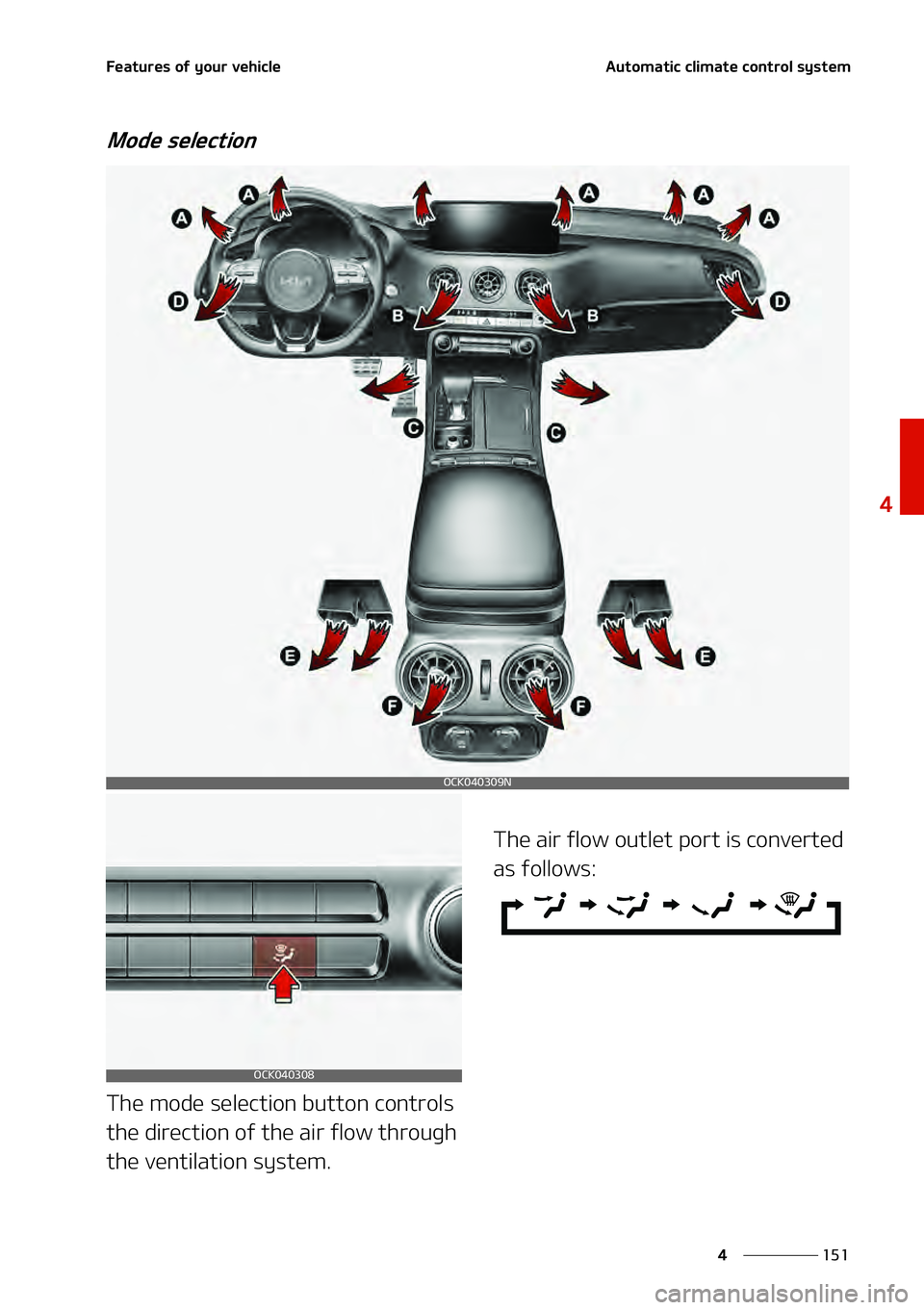 KIA STINGER 2022  Owners Manual ���
�
�
��F�B�U�V �S�F�T��P�G��Z �P�V �S��W �F�I�J�D�M�F�" �V�U�P�N �B�U�J�D� �D�M�J�N�B�U�F� �D�P�O�U�S�P�M� �T�Z �T�U�F �N
�.�P�E�F� �T�F�M�F�D�U�J�P�O�
�5�I�F��N�P�E�F��T�F�M�F�D�U�
