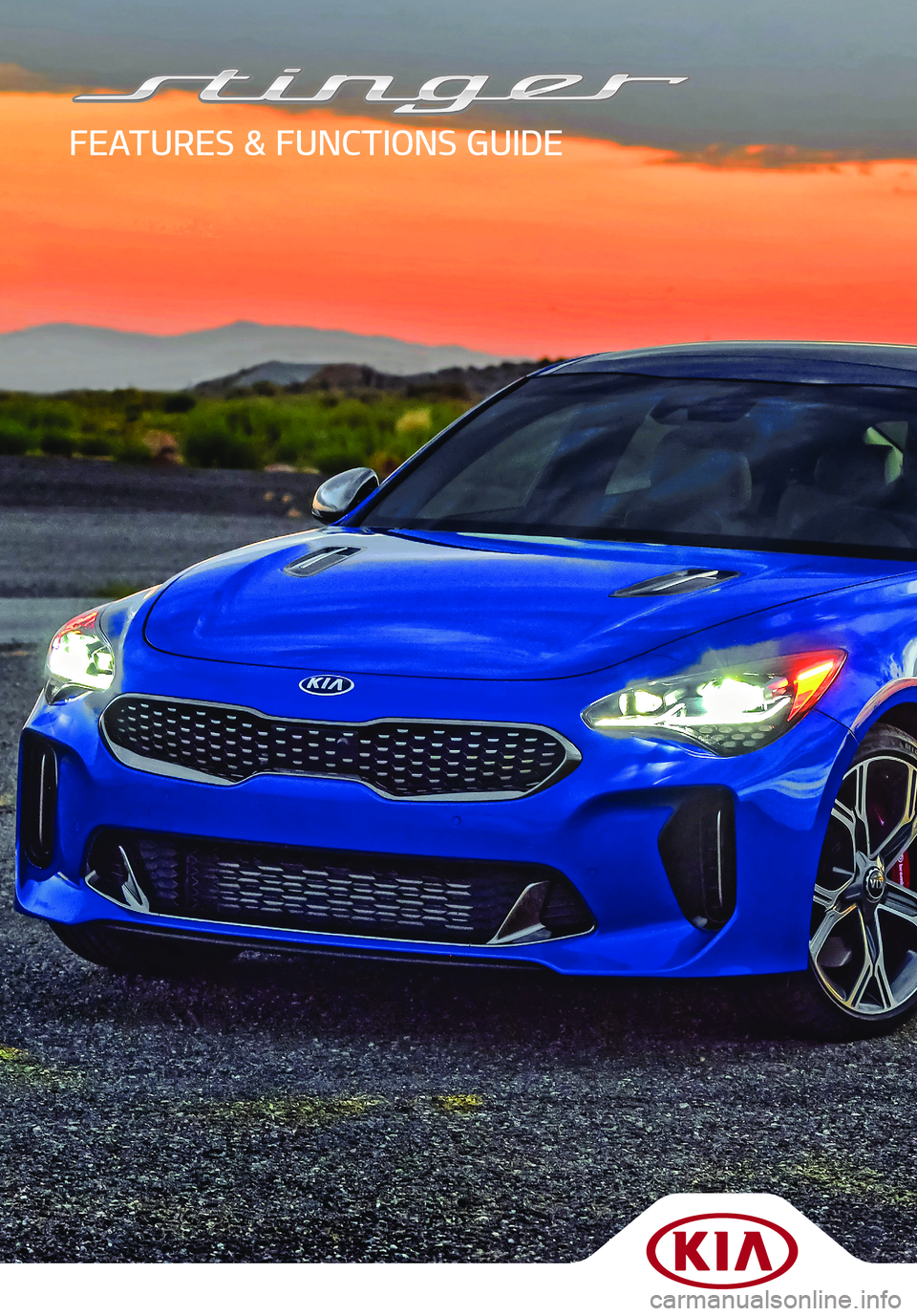 KIA STINGER 2021  Features and Functions Guide 