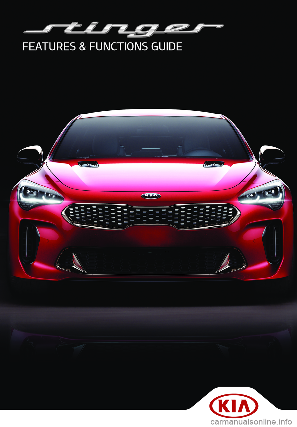 KIA STINGER 2018  Features and Functions Guide 