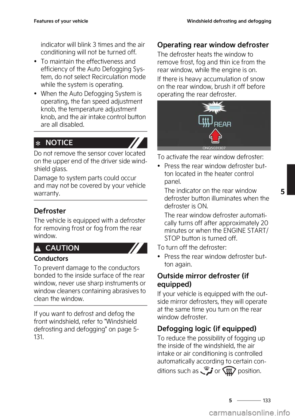 KIA SPORTAGE PHEV 2023  Owners Manual ���
�
�
��F�B�U�V�S�F�T��P�G��Z�P�V�S��W�F�I�J�D�M�F�8�J�O�E�T�I�J�F�M�E��E�F�G�S�P�T�U�J�O�H��B�O�E��E�F�G�P�H�H�J�O�H
�J�O�E�J�D�B�U�P�S��X�J�M�M��C�M�J�O�L����U�J�N�F�T��B�O�E��U